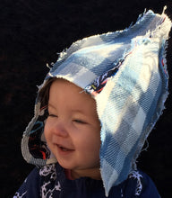 Load image into Gallery viewer, Baby Stokie - Blue and White Plaid HQ