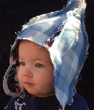 Load image into Gallery viewer, Baby Stokie - Blue and White Plaid HQ